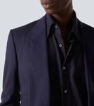 Хлопковая фланелевая рубашка Thom Sweeney, Black - фото 5