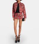 Укороченная джинсовая куртка с принтом Vivienne Westwood, мультиколор - фото 2