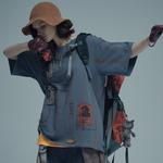 Футболка унисекс Swag A Square Root, серый/синий - фото 6