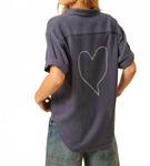 Феликс Рубашка на пуговицах в клетку синий JOHN + JENN - фото 3