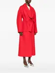 Пальто с поясом Rochas, красный - фото 3