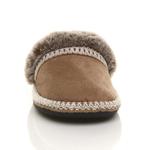 Тапочки на плоском каблуке AJVANI, коричневый - фото 6