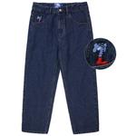 Джинсы унисекс MIND ERROR, Темно-синий - фото 3