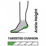 Носки для бега Smartwool Women's Run Targeted Cushion Ankle, черный - фото 2