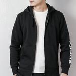 Куртка Men's adidas Zipper Knit Hooded Black Jacket, черный - фото 3