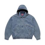 Куртка Supreme Hooded Utility Jacket, Denim - фото 3