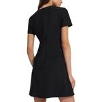 Женское черное платье с коротким рукавом THEORY, черный - фото 5