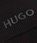 Шарф шерстяной Hugo Zunio_2, черный - фото 3