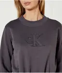 Толстовка Cropped fit Calvin Klein Jeans, серый - фото 4