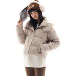 Пуховик Anta женский бежевый хаки - фото 7