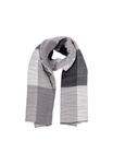 Шарф Pieces в клетку, черный/белый - фото