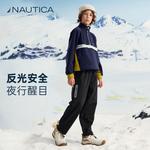 Мягкие брюки-шелл для подростков NAUTICA, хаки - фото 8