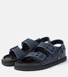 Сандалии из рафии Milano Luxe Birkenstock 1774, Dark Navy - фото 5