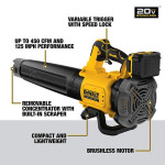 Бесщеточный фен Dewalt 18/20 В DCMBL562N, две батареи и одна зарядка, 4,0 Ач - фото 3