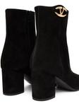 Valentino Garavani замшевые ботинки, черный - фото 5