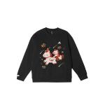 Adidas LABEL Свитшот Unisex Black Crew Neck Moderate Regular - фото