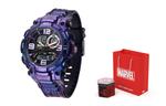 MARVEL Часы Iron Man Series Quartz Movement PU Strap Watch Men's Watch Black Dial - фото 8