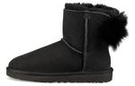 Кроссовки fluff bow mini fleece lined black Ugg, черный - фото 2