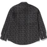 Рубашка Bape Lux Sport Pattern Jacquard 10oz Denim A BATHING APE, синий - фото 5