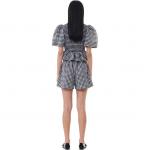 Шорты с принтом GANNI, белый - фото 5