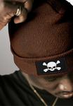 Шапка Neverless WINTER MIT PATCH SKULL TOTENKOPF , Braun/Dark Brown - фото