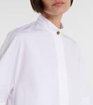 Платье-рубашка из хлопкового поплина Givenchy, белый - фото 4