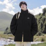 Куртка-пуховик Warrior Huichao Open-Ended Smile Collection Унисекс, Тёмно-синий - фото 10