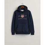 Худи Gant Archive Shield Regular Fit, синий - фото 3