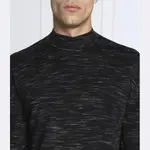 Шерстяной свитер обычного кроя Calvin Klein, черный - фото 4