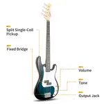 Электрогитара Glarry GP бас синяя с усилителем 20 Вт - фото 6