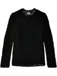Вязаный джемпер Black Comme Des Garçons, черный - фото