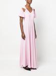 Vivetta платье макси со сборками, розовый - фото 3