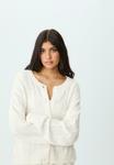 Кардиган Stradivarius Cardigan, White - фото