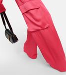 Атласные брюки-карго Versace, Tropical Pink - фото 5