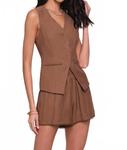 Women's Campari Vest Top In Brown Heartloom - фото 3