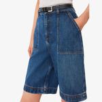 Длинные джинсовые шорты Raya с высокой посадкой Whistles, синий - фото 3