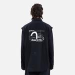 Рубашка мужская черная Evisu, черный - фото 4