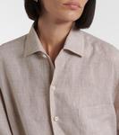 Платье-рубашка из льна Lora Loro Piana, Pine Bark - фото 4
