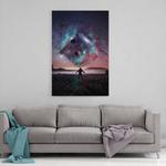 Картина на холсте Hustling Sharks GALAXY THOUGHT, синий - фото 3