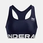 Спортивный топ Under Armour HeatGear Authentics Branded medium support, синий - фото 3