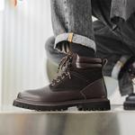 WEISHIBANGWEI Мужские ботинки Martin черные, цвет Black - фото 7