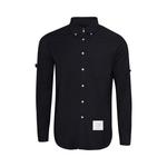 Рубашка Thom Browne Straight Fit Long Sleeve Broad Shirt 'Navy' - фото