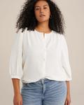 Блузка WE Fashion, белый - фото 2