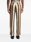 ETRO полосатые брюки прямого кроя, нейтральный - фото 4