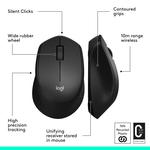 Беспроводная мышь Logitech M330 Silent (черная) - фото 7