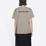 Футболка женская Balenciaga, серый / черный - фото 5
