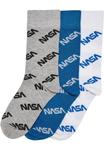 Носки Mister Tee Socks, цвет Blue/mottled grey/White - фото