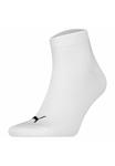 Носки Puma UNISEX QUARTER 12ER PACK LOGO, Weiß/Transparent - фото 2