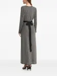 Платье макси с запахом спереди DVF Diane von Furstenberg, серый - фото 2