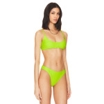 Топ Good American Deep Scoop Swim, цвет Electric Lime002 - фото 3